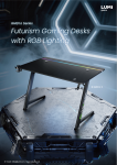 GMD16 Series Futurism Gaming Desks with RGB Lighting