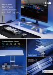 MP0244 Series-Aluminum Monitor Risers with RGB Lighting