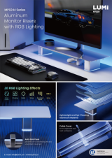 MP0244 Series Aluminum Monitor Risers with RGB Lighting