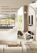 SB-74W & SB-73-Flexibility Universal Soundbar Mounts