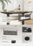 CC11-20 Series Vertical Under-Desk Cable Trays