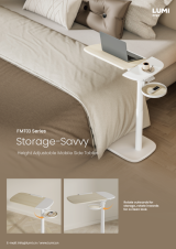 FMT03 Series Storage-Savvy Height Adjustable Mobile Side Tables