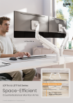 LDT116 & LDT116E Series Space-Efficient Counterbalance Monitor Arms
