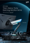 LDT96 Series Titan Heavy-Duty Gaming Monitor Arms