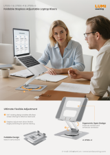 LPS06-1 & LPS06-4 & LPS06-6 Foldable Stepless Adjustable Laptop Risers