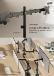 LDT129 Series Cost-Effective Articulating Monitor Arms & Stands