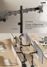 LDT129 Series Cost-Effective Articulating Monitor Arms & Stands