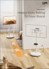 FS38-46TWE Heavy-Duty Rolling TV Floor Stand