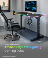 GMD08-3/4 & GMD16-5/6 AmbientEdge RGB Lighting Gaming Desks