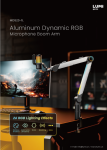 Aluminum Dynamic RGB  Microphone Boom Arm