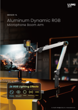 MDS20-1L Aluminum Dynamic RGB Microphone Boom Arm