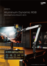 MDS20-1L Aluminum Dynamic RGB Microphone Boom Arm