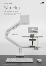 LDT106 Series SlimFlex Gas Spring Monitor Arms