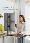 LDT125 Series Vertical Lift Monitor Mounts & Stands