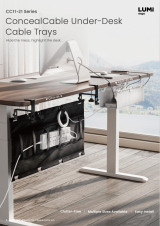 CC11-21 Series-ConcealCable Under-Desk Cable Trays