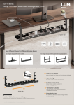 CC11-10 Series-Clamp-On Under-Desk Cable Management Trays