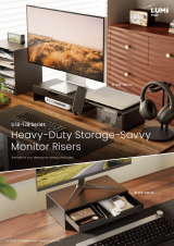 STB-128 Series Heavy-Duty Storage-Savvy Monitor Risers
