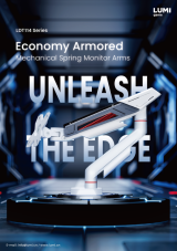 LDT114 Series-Economy Armored Mechanical Spring Monitor Arms