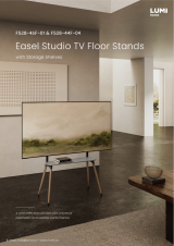 FS28-46F-01 & FS28-44F-04 Easel Studio TV Floor Stand with Storage Shelf