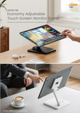 LDT121-T01 Economy Adjustable Touch Screen Monitor Stand