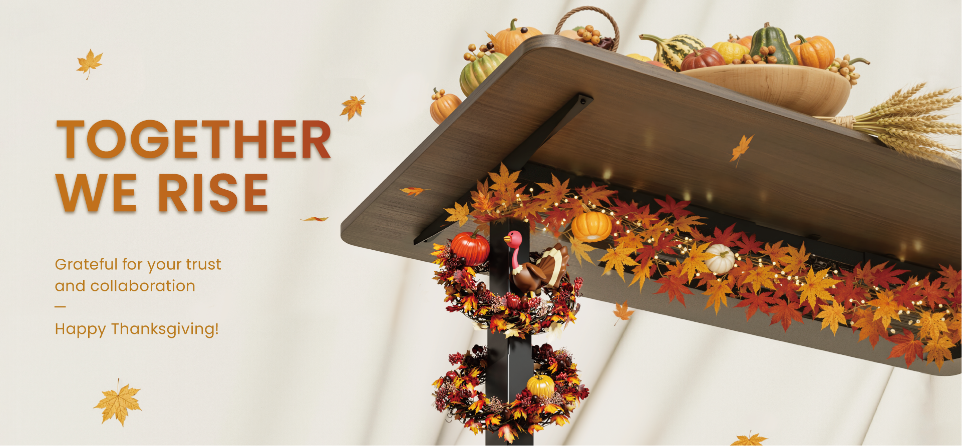 Grateful for your trust and collaboration