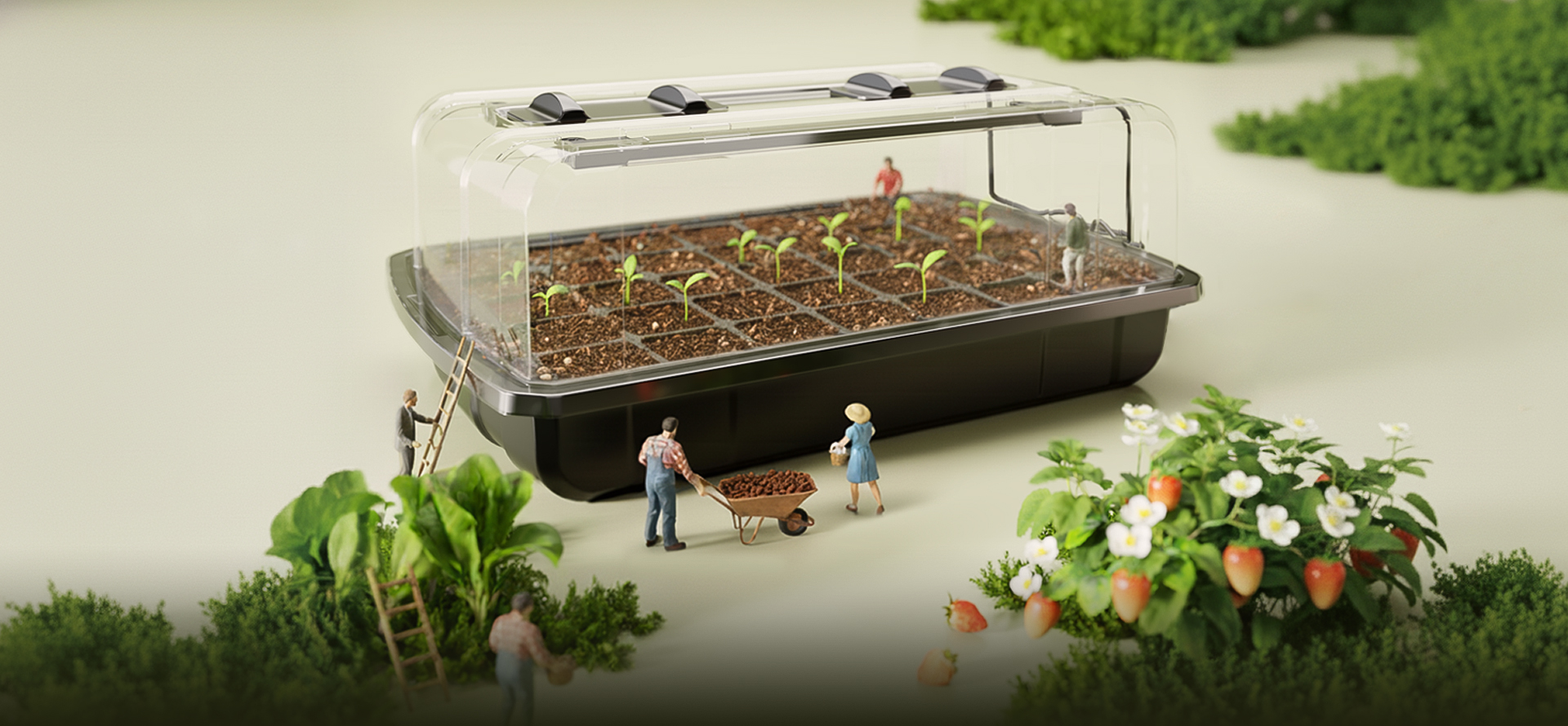 35-Cell Seed Starter Kit with Grow Lights