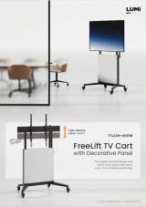 TTL22H-610FW FreeLift TV Cart with Decorative Panel