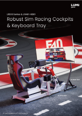 LRS18 Series & LRA01-KB01 Robust Sim Racing Cockpits & Keyboard Tray