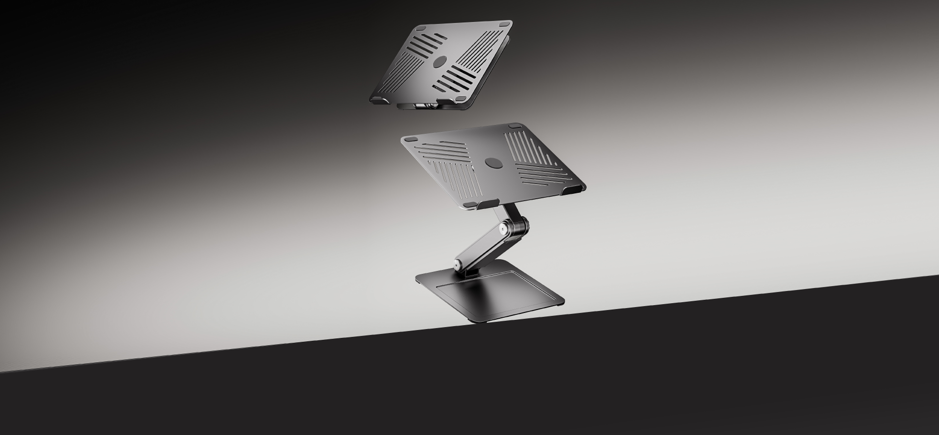 Minimalist Free-Lifting Laptop Risers