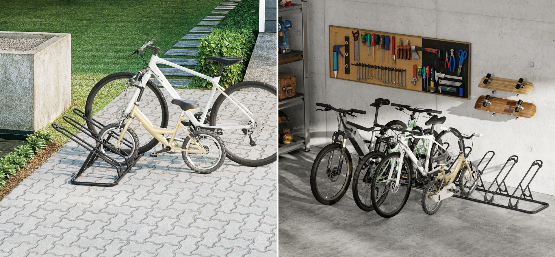 Modular Multi-Bike Floor Stands