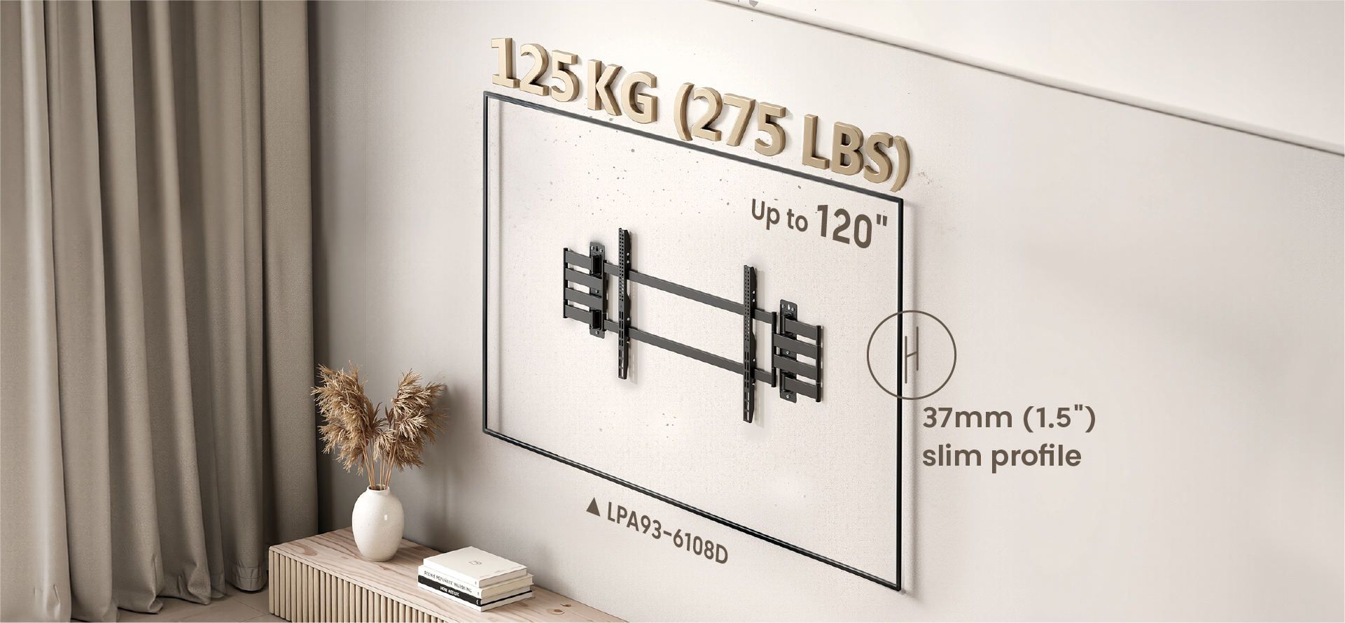 Slim-Profile Heavy-Duty Full Motion TV Mounts
