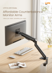 LDT113 & LDA113 Series Affordable Counterbalance Monitor Arms