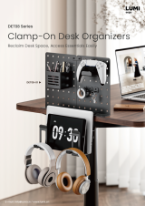 DET08 Series Clamp-On Desk Organizers
