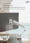 LDT117 & LDA117 Series FlexPrecision Cost-Effective Monitor Arms