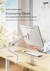LDT122 & LDA122 Series Economy Sleek Counterbalance Monitor Arms