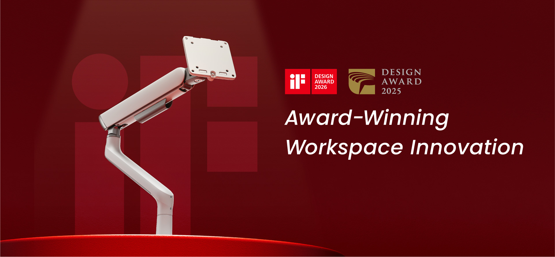 LUMI LDT118 Monitor Arm Wins iF DESIGN AWARD 2026