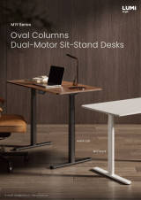 M19 Series Oval Columns Dual-Motor Sit-Stand Desks