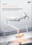 LDT111 Series VALUEFORCE  Mechanical Spring Gaming Monitor Arms