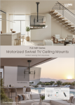 PLB-M09 Series Motorized Swivel TV Ceiling Mounts
