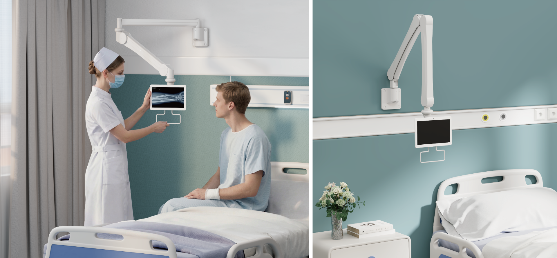 Medical Wall-Mounted Monitor Arms