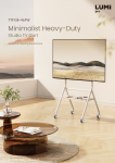 TTF13E-46FW-Minimalist Heavy-Duty Studio TV Cart