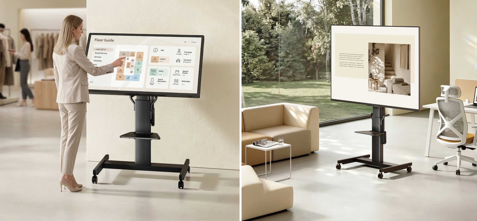 Motorized Heavy-Duty TV Carts