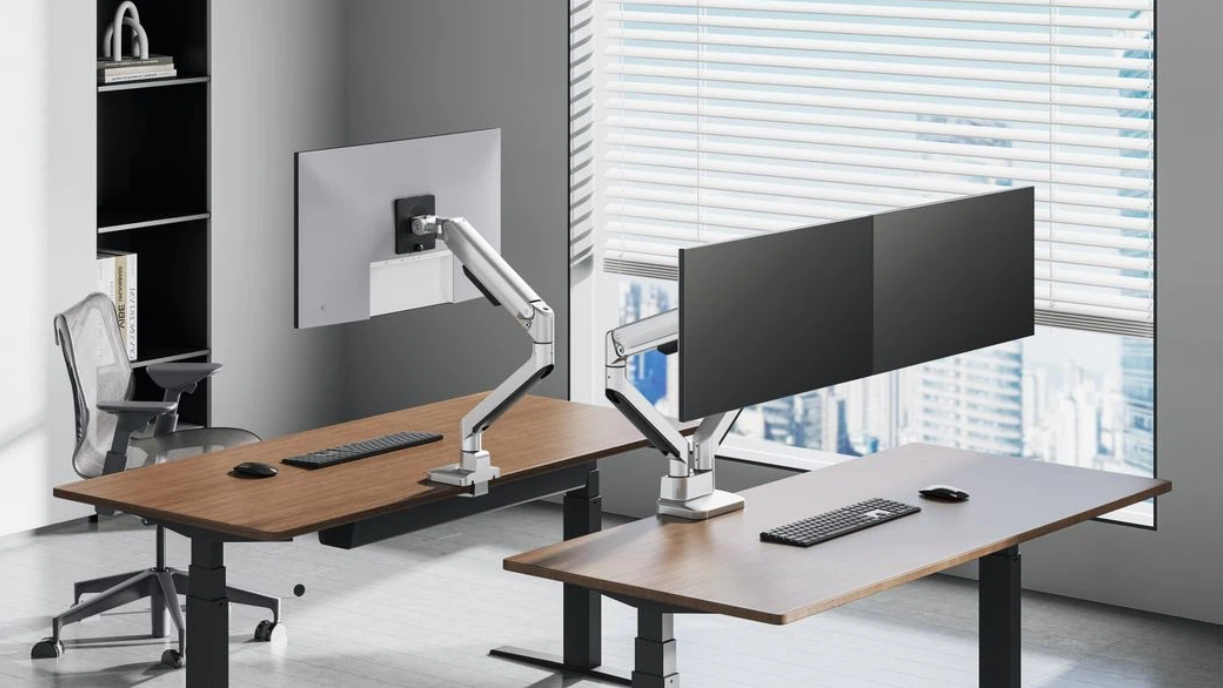 monitor mount, types of monitor mounts, multi-monitor arms, adjustable monitor mount, VESA compatibility