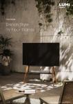 FS36 Series-Danish Style TV Floor Stands