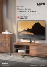 FS34 Series-Modern Linear Tabletop TV Stands