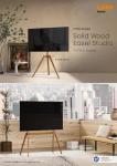 FS35 Series Solid Wood Easel Studio TV Floor Stands