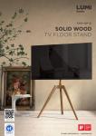 FS35-44F-01-Solid Wood TV Floor Stand