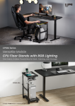CPB30 Series Versatile Mobile CPU Floor Stands with RGB Lighting