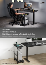 CPB30 Series Versatile Mobile CPU Floor Stands with RGB Lighting