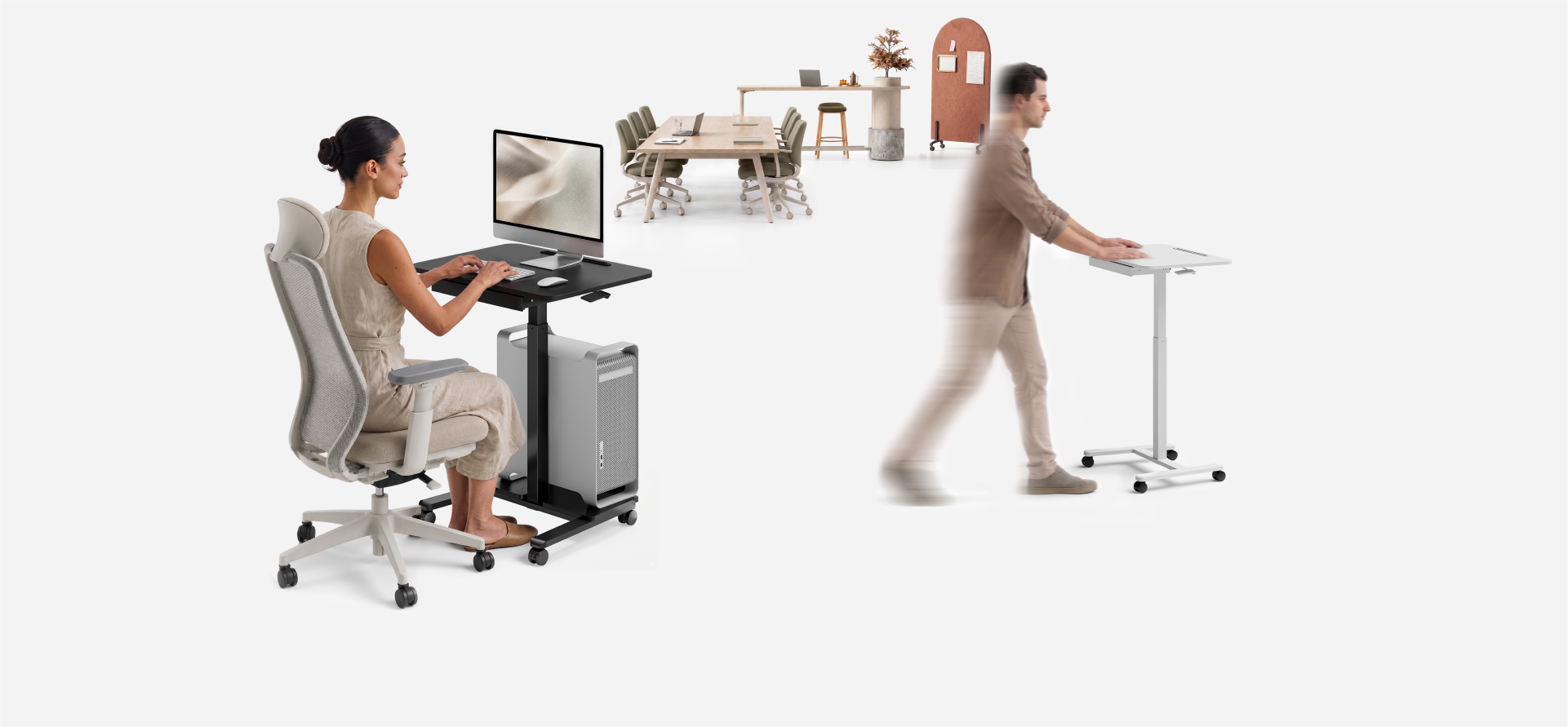 GlideMove Sit-Stand Workstations
